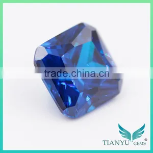 Wholesale Russia Nanosital #A597 Color Sapphire Rectangle Cut for Jewelry Marking thumbnail-2
