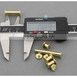 Brass Plated Hollow Set Rivets thumbnail-3
