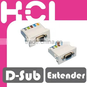France Type Screw Terminal PC Monitor HD15 VGA Adapter Module thumbnail-1