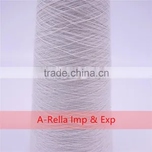 Anti-Pilling,Recycled,Eco-Friendly Feature and Ring Spun Technics Raw White Polyester Yarn 10s/1 thumbnail-3