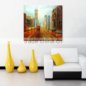 Pictures Art Famous Handpainted Buildings Painting Home Decor thumbnail-1