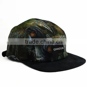 High Quality Animal 5 Panel Hat Embroidery 5 Panel Hat Wholesale thumbnail-2