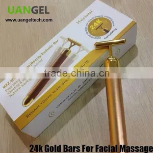 Vibration Theory T Shaped 24k Gold Bar With Gold Clad Bar Electro Lymphatic Drainage Machine thumbnail-1
