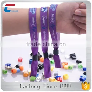 Rfid Woven Wristband With Printing Company Websites ID Wrist Band thumbnail-1
