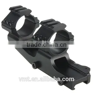 Double Scope Ring High Mount Rail Hunting Rifle Mount thumbnail-1
