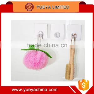 Silver Square Shaped Heavy Duty PET Seamless Single Hook Solid Glue With No Traces Great Necessity for Bathroom Kitchen Wall Cei thumbnail-1