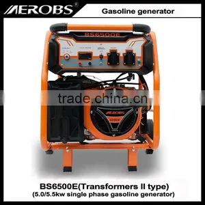 BS6500E 5.0 5.5KW Electric Start Single Phase Gasoline Generator thumbnail-3
