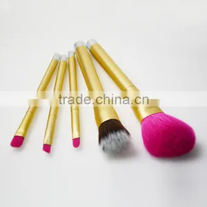 Rose Gold Handle Free Sample Cosmetics Makeup Goat Hair Makeup Brush thumbnail-2