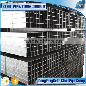 80*160*3.5 Galvanized Steel Pipe With Many Production Lines thumbnail-1