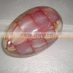 Most Amazing CUSTOM DESIGN AND SIZE Handemade Good Price ONYX EGGS HANDICRAFTS thumbnail-2