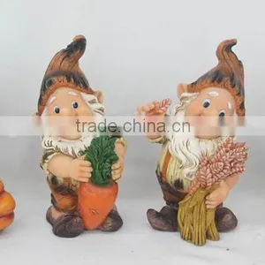 Wholesale Handpaint Resin Gnome Set of 4 thumbnail-1