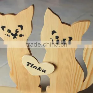 Factory Direct Small Wooden Cat Feeder/wood Cat Bowl thumbnail-5