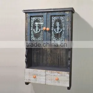 HOT SELLING~ Antique Wooden Cabinet With Glass Silk Screen Printing thumbnail-2