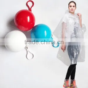 15122807 Promotion Mini Poncho Ball With Keychain thumbnail-1