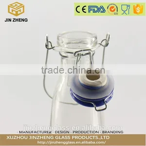 1000ml /500ml Cheap Price Easy Cap Beer Bottles Glass Wine Bottle With Metal Clip thumbnail-2