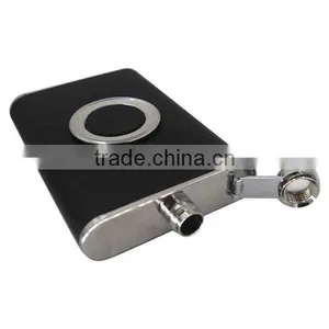 304 Stainless Steel Leather Hip Flask 8 Oz, Leather Stainless Steel Wine Bottle thumbnail-5