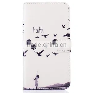 Relief Painting Phone Shell PU Leather Phone Case Flip Leather Holster for Samsung G530 thumbnail-6