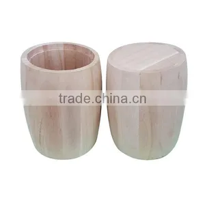 New Design Storage Coffee Bean Wooden Barrel,custom Wood Barrel for Sale thumbnail-2