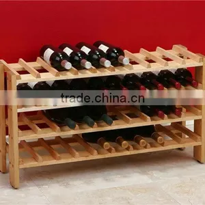 Solid Wooden Wine Rack for Home /Club thumbnail-3