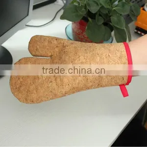 3D New Arrive Nature Cork Glove Cork Microwave Oven Glove thumbnail-1