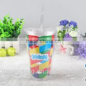 Most Popular Custom Logo Colorful Plastic Cup thumbnail-1