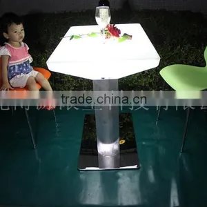 Led Plastic Children Chair/colorful Led Bar Table/aluminium Stand Led Table thumbnail-2