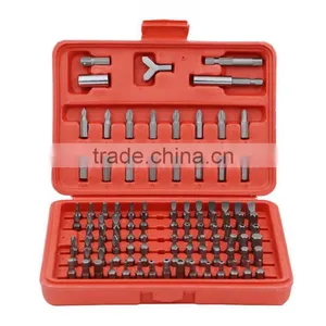 100pcs Screwdriver Bits Set Torx Slotted Phillips Hex Pozidriver Spllne Robertson SPneer Cluth Bits Tri-wing Socket Driver Bit thumbnail-1