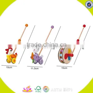 Newest Baby Wooden Animal Pull Toy Cheap Kids Wooden Animal Pull Toy W05A011 thumbnail-4
