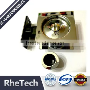 Square Design Cylinder Customized Slide Bathroom Latch Door Hook Dead Bolt Lock Without Cylinder thumbnail-3