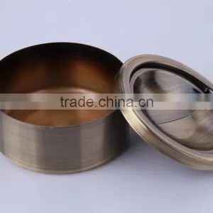 Copper Color Cigarette Ashtray Souvenir Antique Brass Ashtray thumbnail-2
