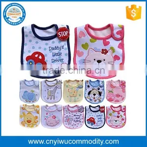 New Embroidery Cute Baby Bibs Animals Cotton Baby Bandana Bibs thumbnail-1