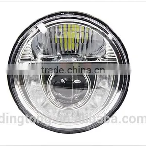 7 Inch Round Led Headlight 12v/24v 4x4 Track Accessory Round 7inch 75w Led Auto Headlight thumbnail-1