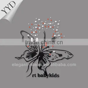 Custom Butterfly Fashion Rhinestone Applique Patterns in Laser Cutting thumbnail-1