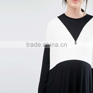 2016 Autumn Women Colour Block Design Maternity Maxi Dress HSD9705 thumbnail-4
