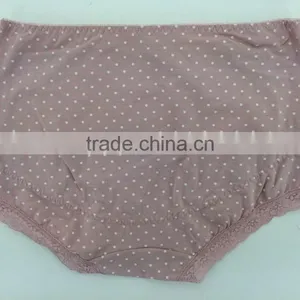 Hot Sale !!! 2015 New Arrival Dark Pink Color Briefs With Lace Big Size Women Mommy Pants thumbnail-2