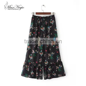 MAXNEGIO Chiffon Women Cargo Wide Leg Dress Pants thumbnail-1