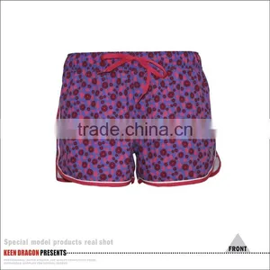 High Quality Girls Gym Shorts Sublimation Print Womens Running Shorts thumbnail-2