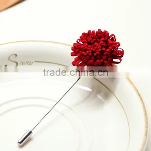 Zm53219a Fashion Fabric Flower Brooches for Man thumbnail-1