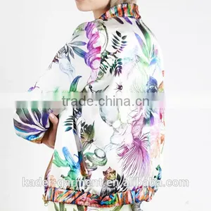 2015 Trendy Color Sublimation Jacket Zipper Up Jacket for Women thumbnail-4