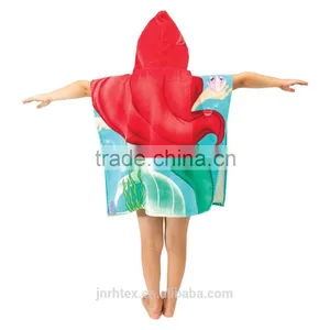 Microfiber Hooded Poncho Towel Forkids thumbnail-4