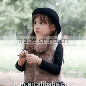 Girls Faux Fur Vest European Style Kids Fashion Waistcoat 2-10 Years Winter Warm Jacket Children Soft Outwear New Arrival thumbnail-2
