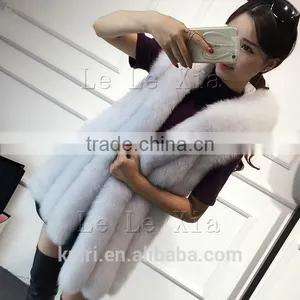 2017 New Faux Fur Women's Jackets Coats Winter Jacket Women Fox Fur Coat Hooded Collar Fur Vest Fashion Black Fpc-469 thumbnail-6
