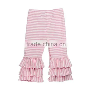 Newest Persnickety Girls Stripe Cotton Pants Kids Toddler Triple Ruffle Leggings thumbnail-6