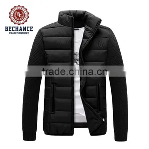 H1027 Mens Manly Winter Coat Stand Collar Design Coat Slim Fit Jacket thumbnail-4