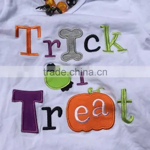 The Halloween Kids Girls The Pumpkin Print OUTFITS Pant Sets Girls Boutique Clothes Kids Sets With Matching Accessory thumbnail-3