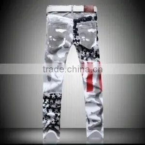 Hot Sale Men Wholesale Cheap Jeans Printing Design Men's Casual Fashion Jeans Quality Assured Most Popular thumbnail-2