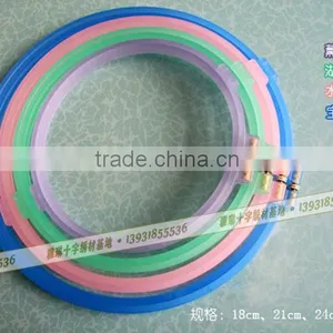Cross-stitch Tools, Embroidered Hoop, Plastic, Adjustable, Rounded, 15 cm in Diameter thumbnail-2