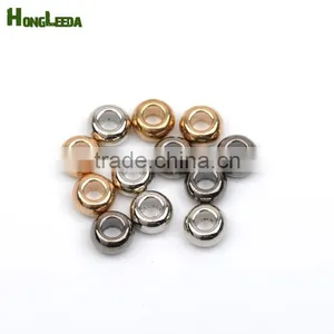 Metal Zinc Alloy Bell Stoppers Round Cord Ends Beads Bells Lock Shinny Nickle, Black, Gold BELL-012 thumbnail-1