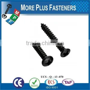 Made in Taiwan High Quality Black Coating Manufacturer Pan Head Self Tapping Screw thumbnail-1