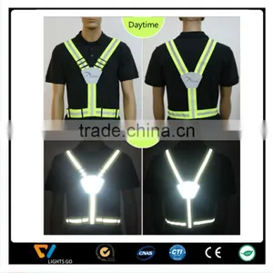 High Visibility V Shape Assorted Color Warning Reflective Safety Vest Belt thumbnail-4